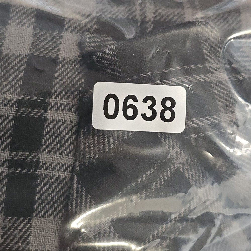 Roebuck & Co. Black Plaid Pearl Snap Western‎ Shirt Size Large 100% Cotton - Picture 9 of 9